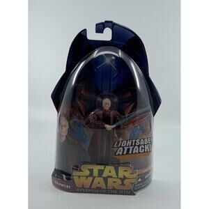 STAR WARS Palpatine Revenge Of Sith Lightsaber Attack Action Figure Hasbro 2005